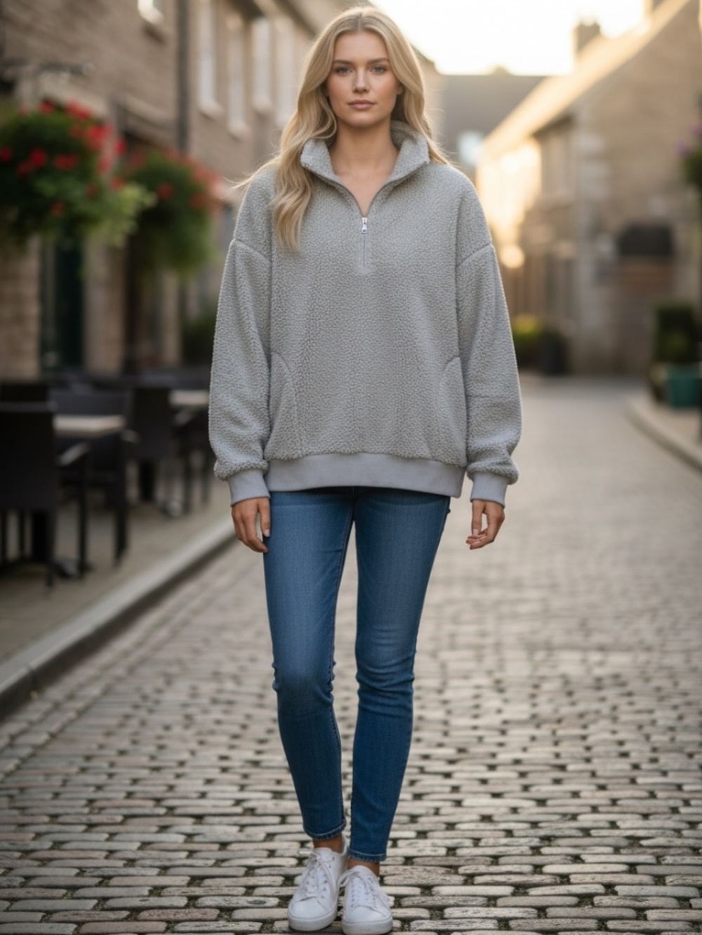 Ralph Lauren Sherpa Quarter Zip Sweatshirt